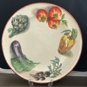 William Sonoma Jardin Potager 16 1/4” Platter Plate